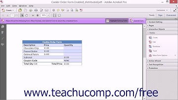 Using Tracker with Forms - Adobe Acrobat XI Training Tutorial Course