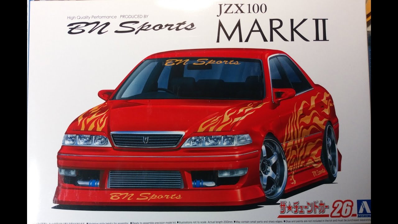 Toyota Mark 2 BN Sport JZX100 Aoshima 1/24 - YouTube