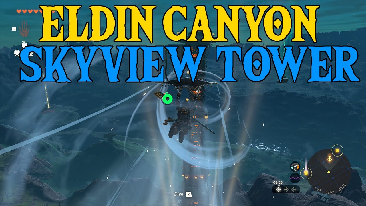 Zelda Tears of the Kingdom Playthrough Eldin Canyon Skyview Tower