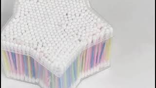 Swabs factory wholesale new hot fashion star box natural cotton disposable double head cotton buds.