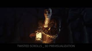 Famous Twisted Scrolls | 3D Previsualization made in Blender. Net Worth