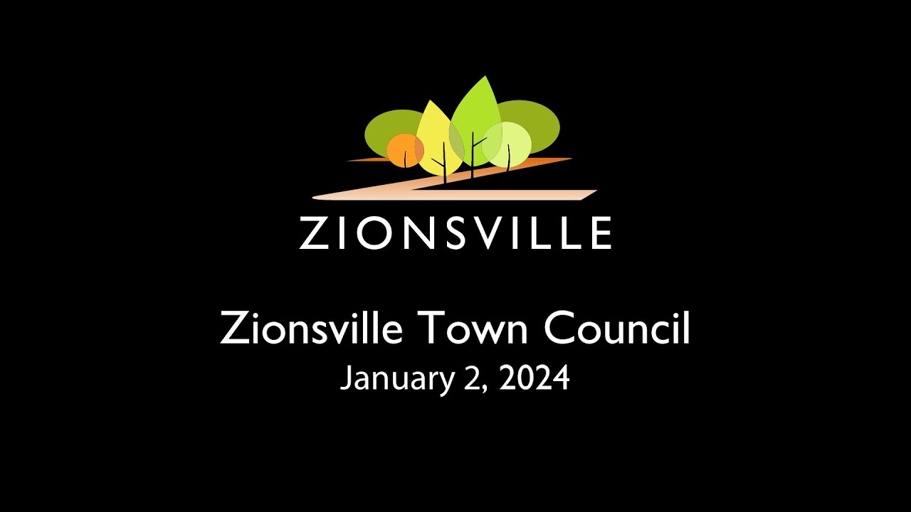 1/2/2024 Zionsville Town Council Meeting YouTube
