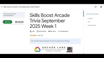 Skills Boost Arcade Trivia September 2025 Week 1 - Quiz Answers | #qwiklabs | #arcade | #solution