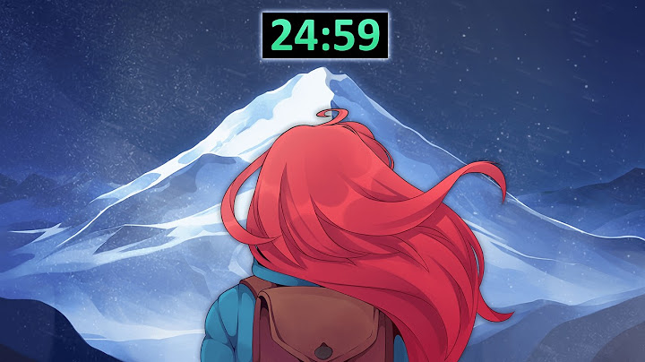 Le dernier sommet du speedrun Celeste