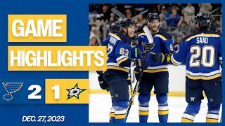 Game Highlights: Blues 2, Stars 1