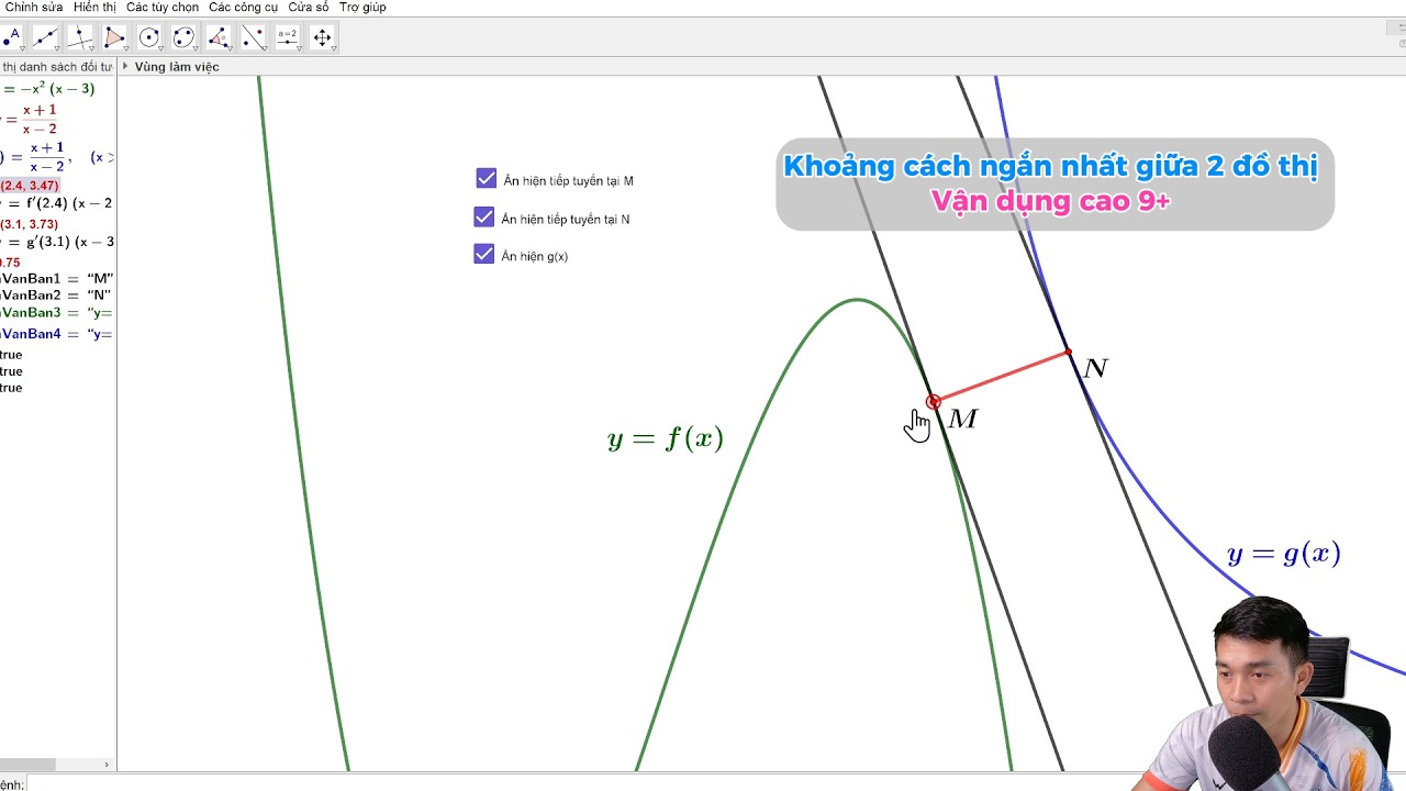 Bài toán khoảng cách ngắn nhất giữa hai đồ thị - giải chi tiết - Trường Lê Thánh Tông - lần 2