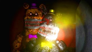 Five Nights at Freddy's 4 3D Night 5 | FREDBEAR + NIGHTMARE!!