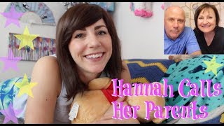 Actress Hannah FaceTimes Family