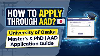 How to Apply Through AAD at University of Osaka  | MEXT Scholarship 2027 | Supervisor Approval