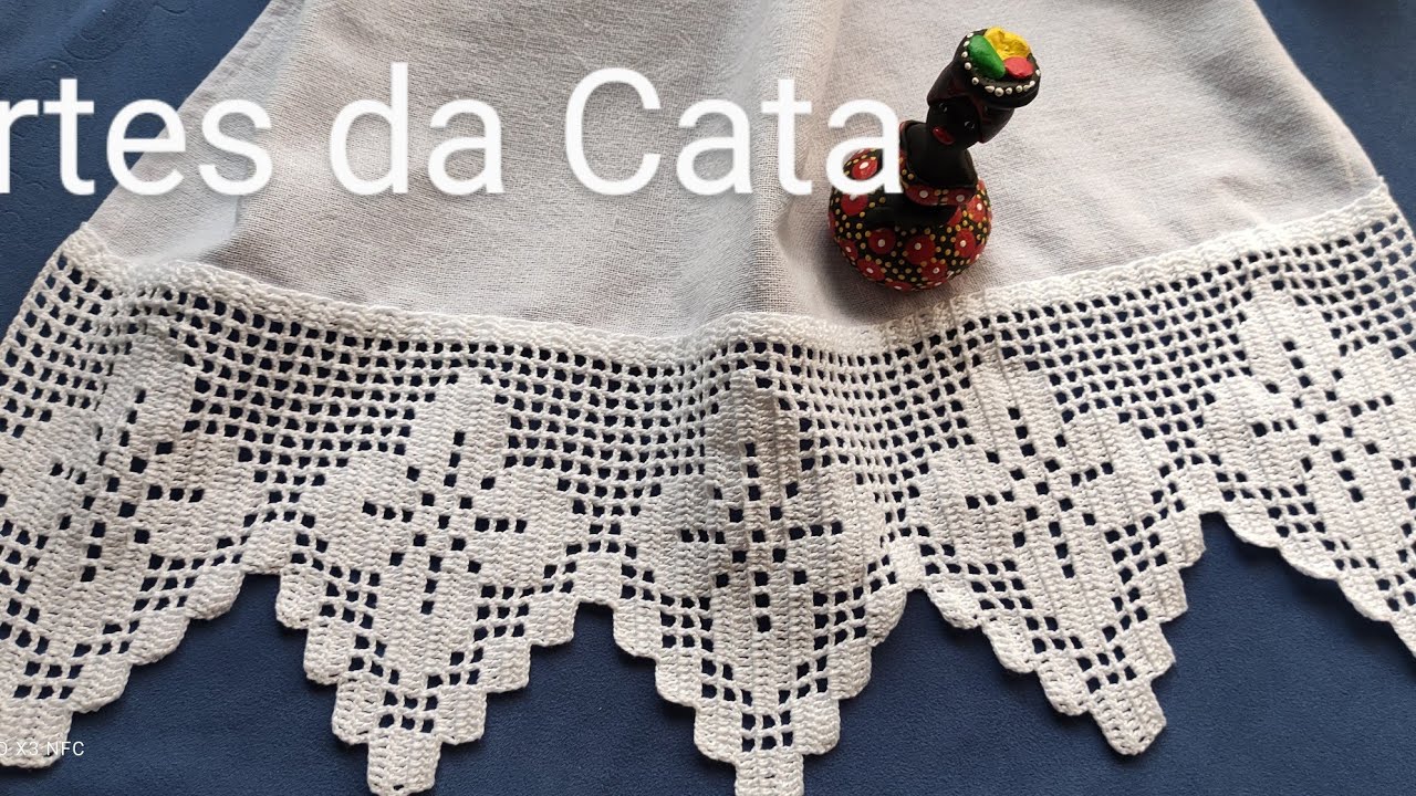 Bico em crochê  - 362 #artesdacata #bicoemcroche #crochedacata