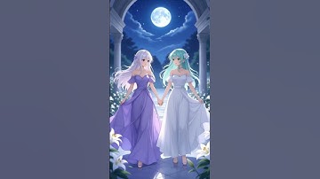 ✨ Twilight Garden Stroll 🌸 | Aesthetic Anime Girls in Roman Garden | Soft Dreamy Aesthetic 🌙