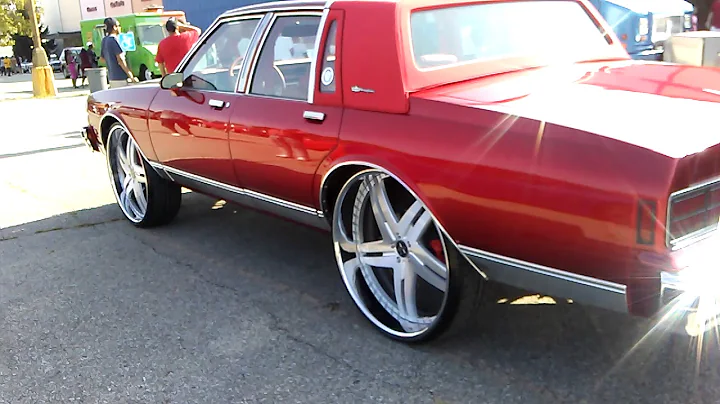 Candy red ls Box chevy on Vellano rims