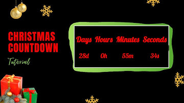 How to make a Christmas Countdown Timer with HTML, CSS and JS | Tutorial