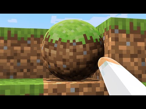 Minecraft, But Anything I Touch Turns To Spheres...