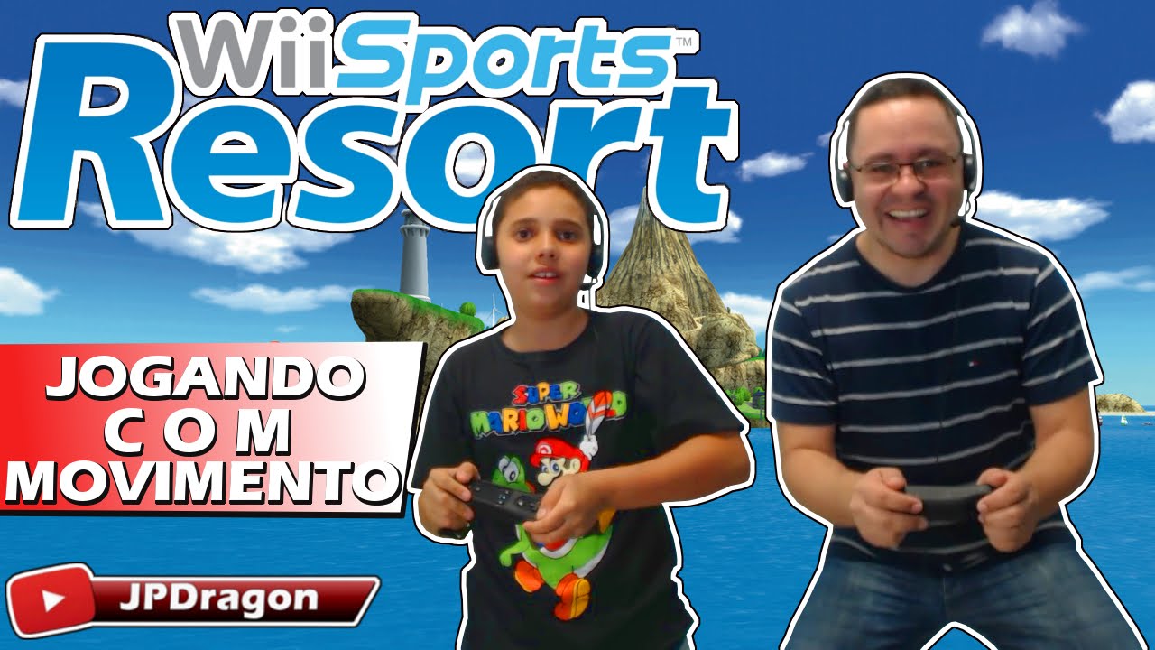 Wii Sports Resort Gameplay - JPDragon e Seu Pai Se Divertindo