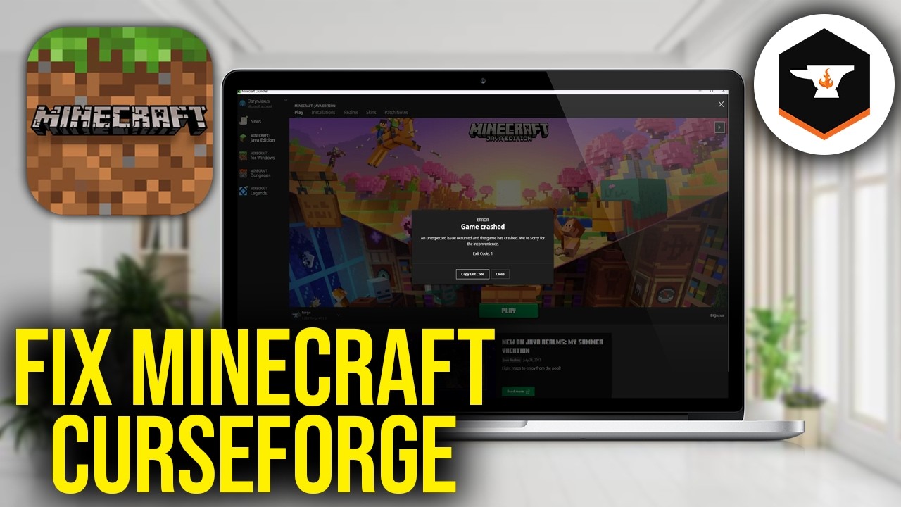 How To Fix Minecraft CurseForge Exit Code 1 - YouTube