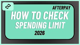 How to Check Afterpay Spending Limit 2026 !