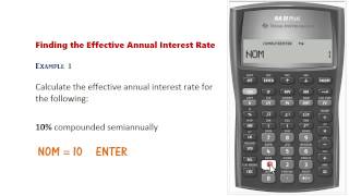 BA II Plus - Nominal & Effective Rate Conversions