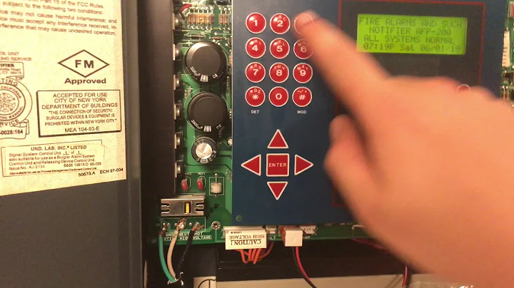 Testing and Overview of a Notifier AFP-200 and LCD-80