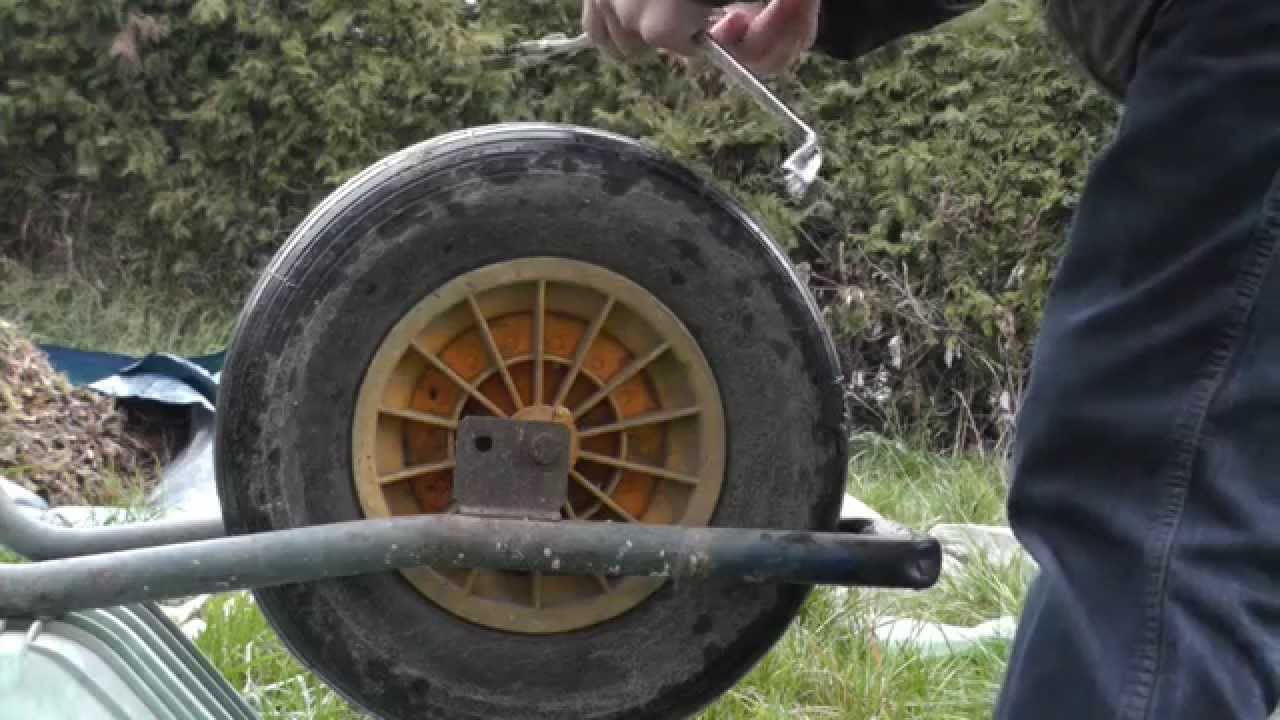 Rad Schubkarre wechseln Rad Schubkarre wechseln
