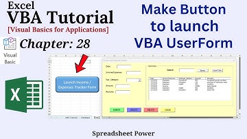 How to Make Button to Launch UserForm in Excel VBA