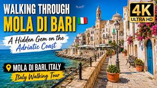 Walking Through Mola di Bari 🇮🇹 | A Hidden Gem on the Adriatic Coast | Italy Walking Tour 4K