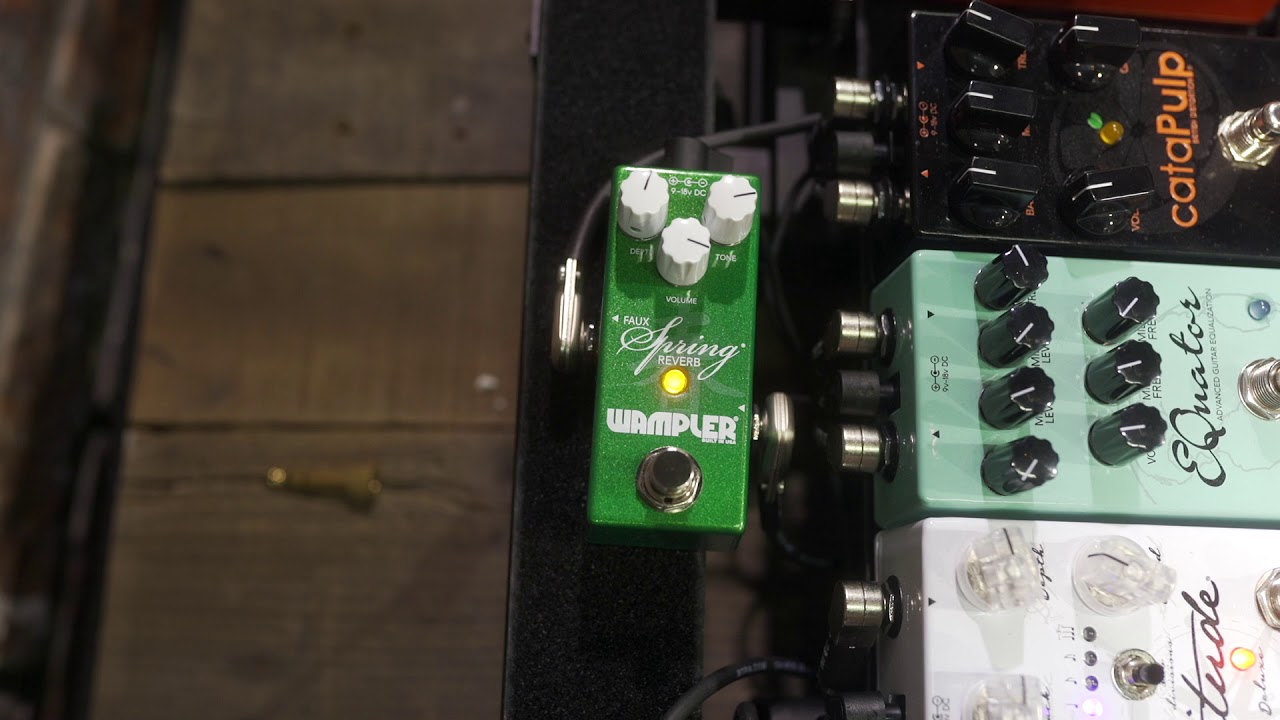 Wampler Faux Spring Reverb - NAMM 2018 - YouTube