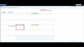 Employee TimeSheet Entries using Calendar