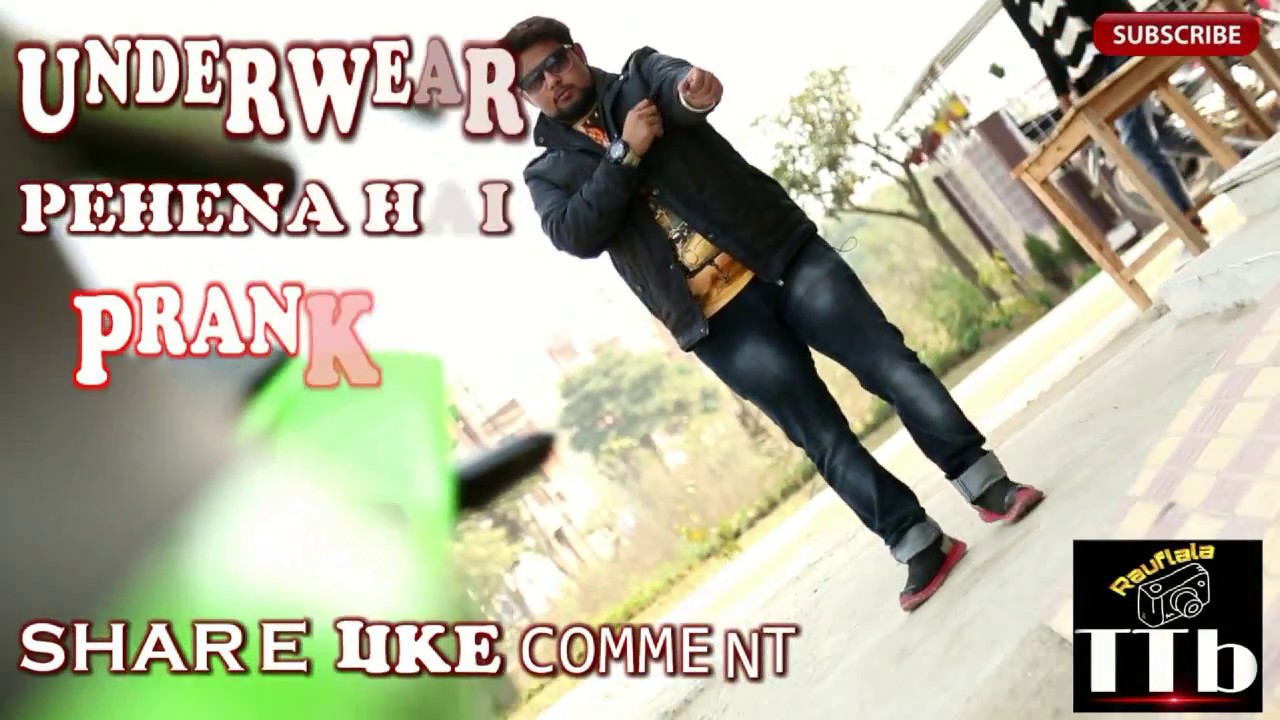 Prank Underwear pehe na hai kya Prank Public Prank TTb RAUFLALA