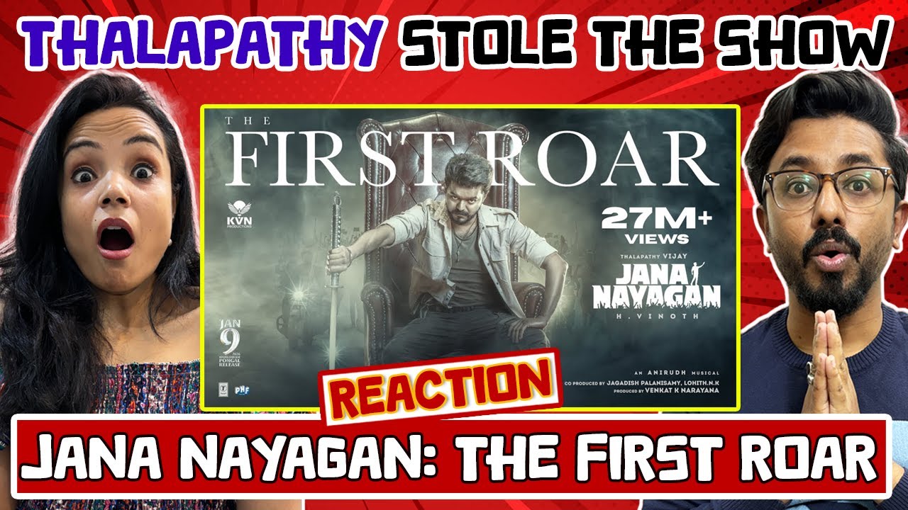 The First Roar - Jana Nayagan Reaction | Thalapathy Vijay | Pooja Hegde ...