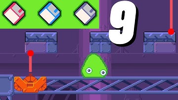 Slime Labs Level 9 [All Disks] Walkthrough Gameplay