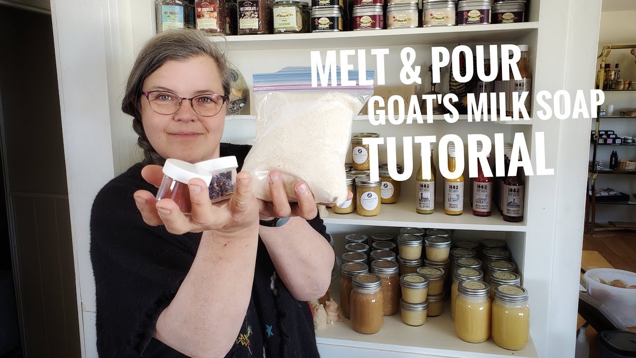 How to make goat milk soap (melt and pour soap recipe) - SimplyBeyondHerbs