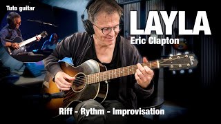 Layla - live acoustic Clapton démo for TAB - backing track - tuto vidéo
