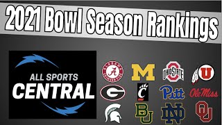 2021 Bowl Season College Football Rankings