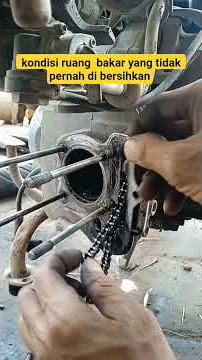 kondisi ruang bakar yang tidak pernah di bersihkan #shorts #bengkelmotor #mekanik