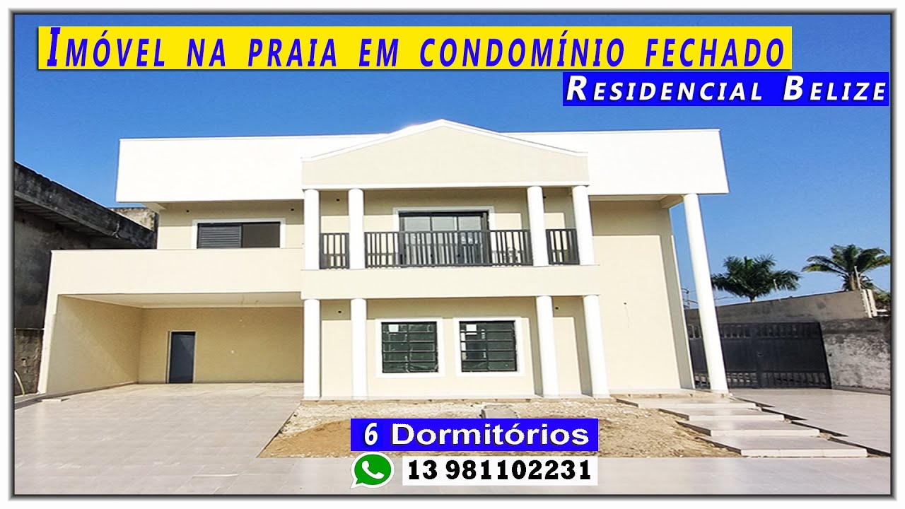 🏠 Casa maravilhosa na praia no condomínio Belize em Itanhaém