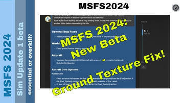 🚀MSFS 2024: Sim Update 1 Beta 1.3.19.0 Fixes YOU NEED! 🛠️