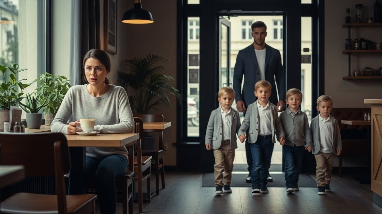 Single Mom Left Alone At The Café On First Date — Then A Billionaire With His Quadruplets Walked I