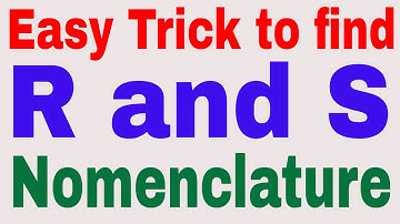 Super trick to determine R and S configuration in any optical active compound: Optical Iosmerism