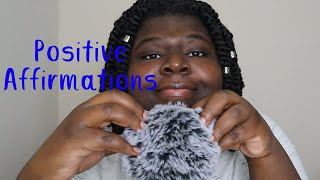 ASMR Positive Affirmations & Fluffy Mic Scratching with Soft Whispers | Soft Whispers ASMR