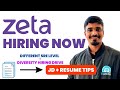 Zeta SRE Hiring | Diversity Drive for Women + Open Roles for All | Referral & Interview Process