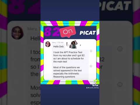 Studying for PiCAT Exam | APT Practice Test | PiCAT Highest Score