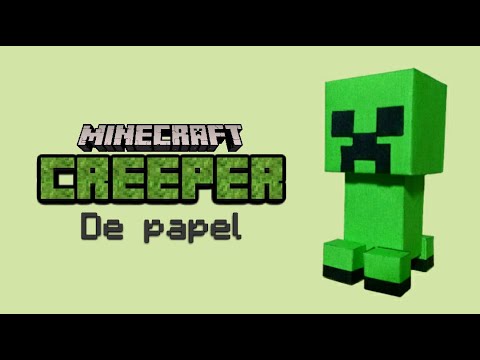 motivo amplio considerado Cómo hacer un CREEPER de PAPEL - YouTube