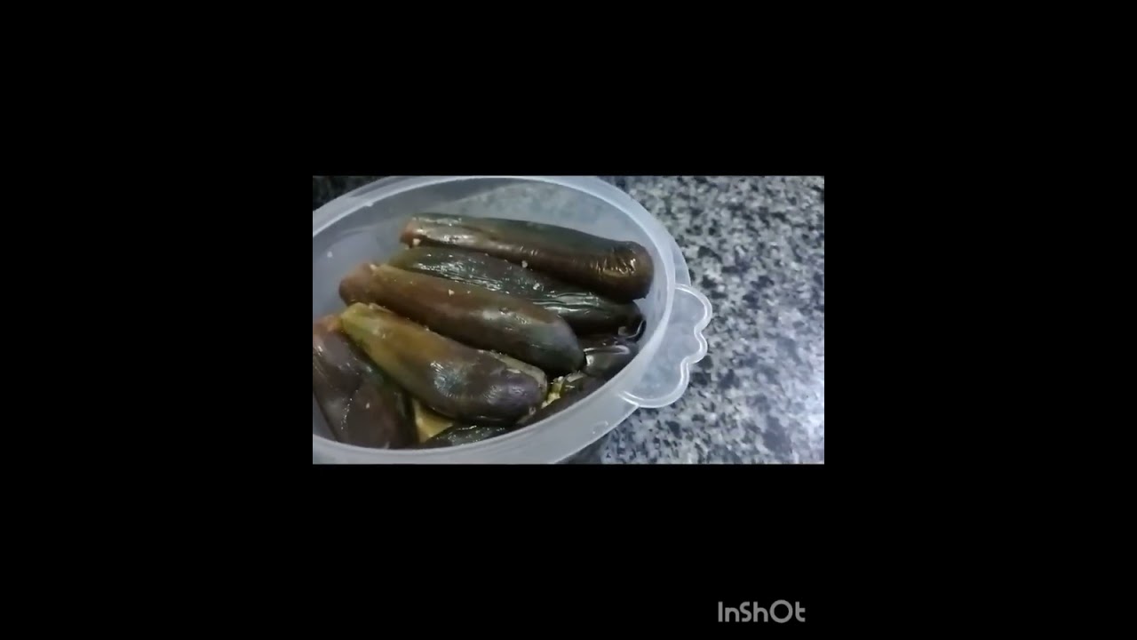 أجمل 🍆باذنجان مخلل ذي المحلات وأحلي وتحدي