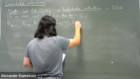 Alexander Kuznetsov at the NSF FRG Workshop on Moduli Spaces and Stability  (Lecture 4 of 4)