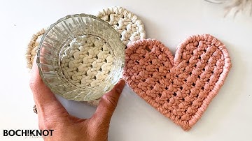 DIY Macramé Hart Onderzetter (GEEN FRANJES TECHNIEK!)