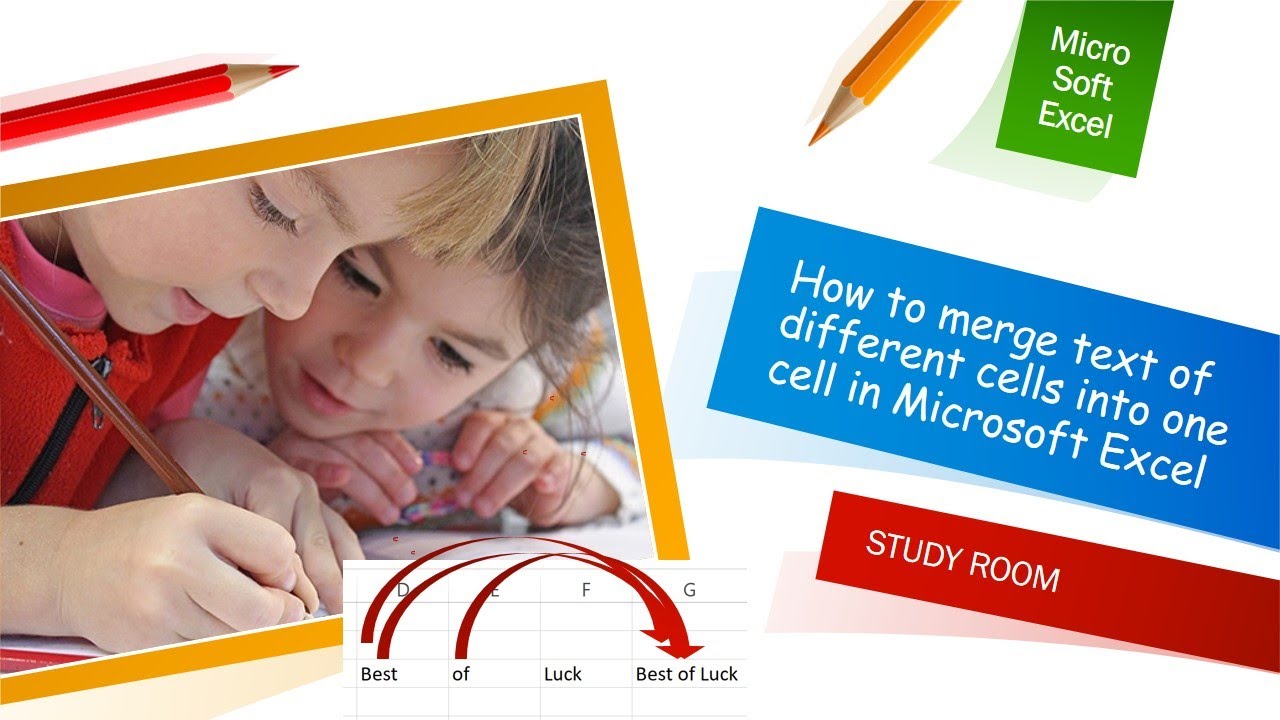 How to merge text of different cells into one cell in Microsoft Excel ...