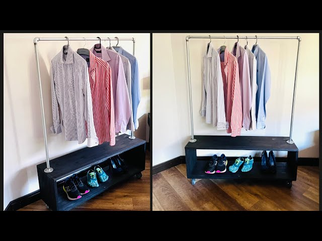 DIY Industrial Pipe Clothing Rack —