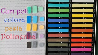 Cum poti colora pasta Polimerica - Creta color pentru suvitel- Partea 1