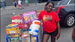 Grocery shopping with FOOD STAMPS | Monthly EBT Haul ￼